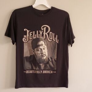 Jelly Roll Beautifully Broken Tour Graphic Music Festival Tee Sz M